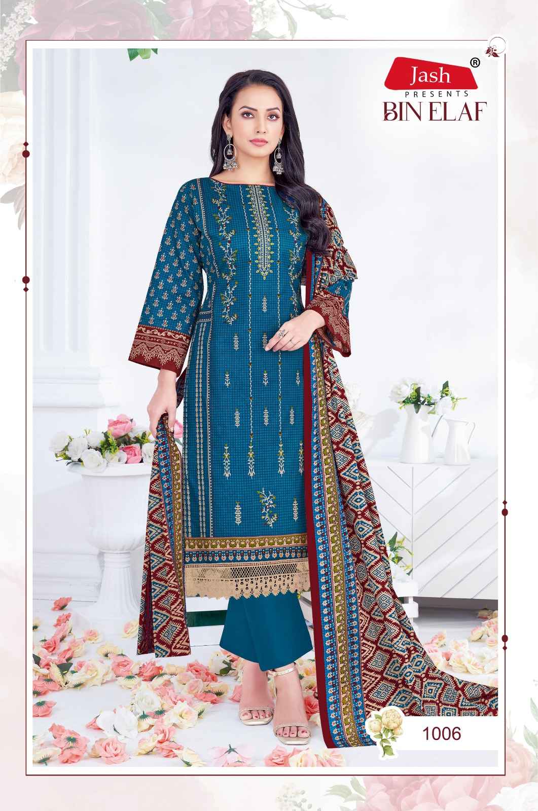 Jash Bin Elaf Vol 1 Wholesale Cotton Dress Material ( 10 Pcs Catalogue )