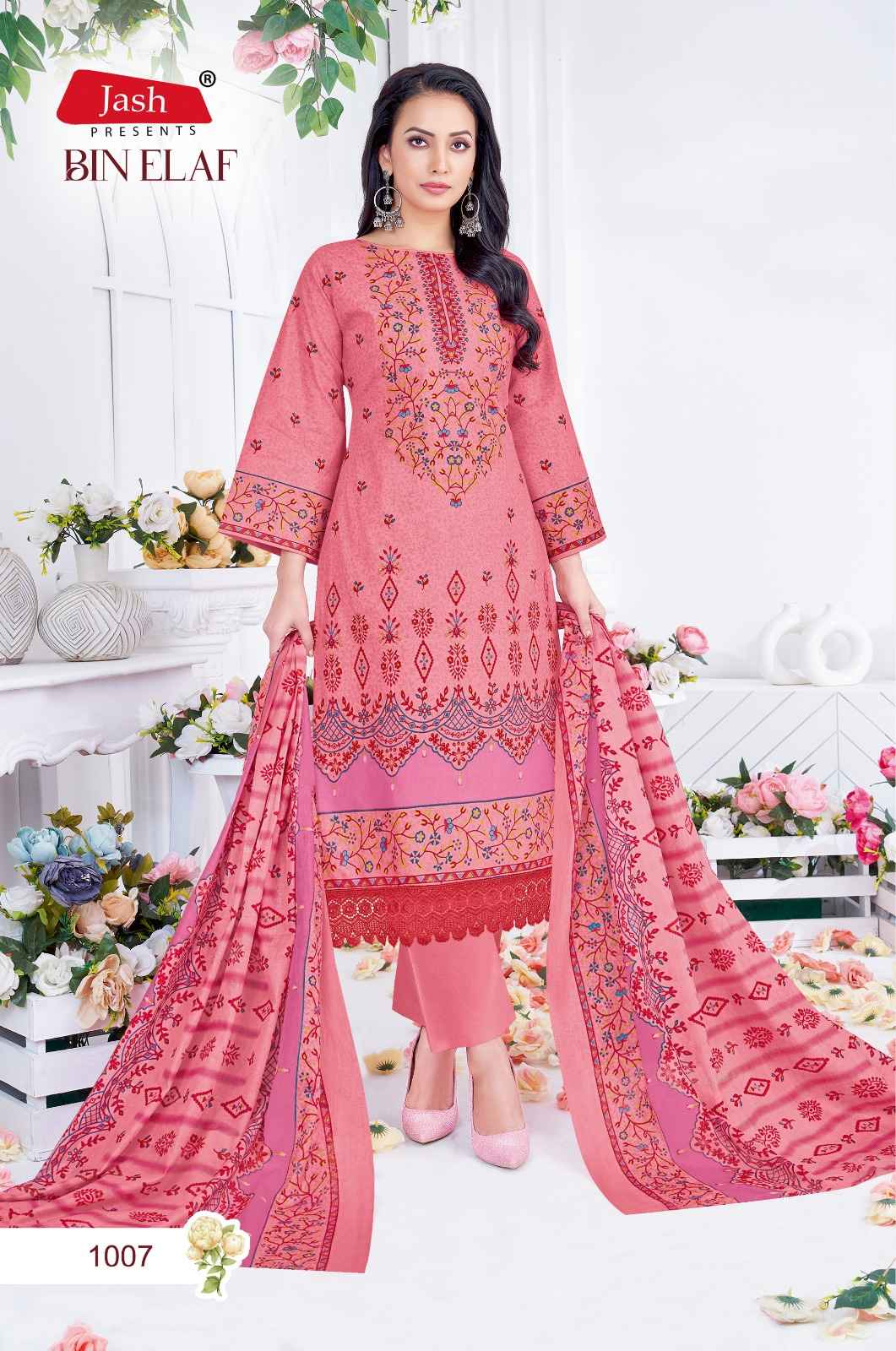 Jash Bin Elaf Vol 1 Wholesale Cotton Dress Material ( 10 Pcs Catalogue )