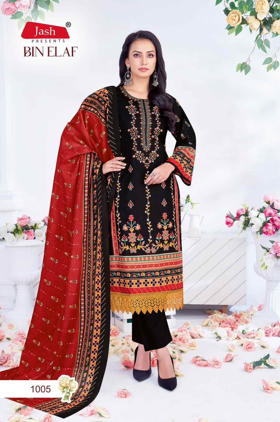 Jash Bin Elaf Vol 1 Wholesale Cotton Dress Material ( 10 Pcs Catalogue )