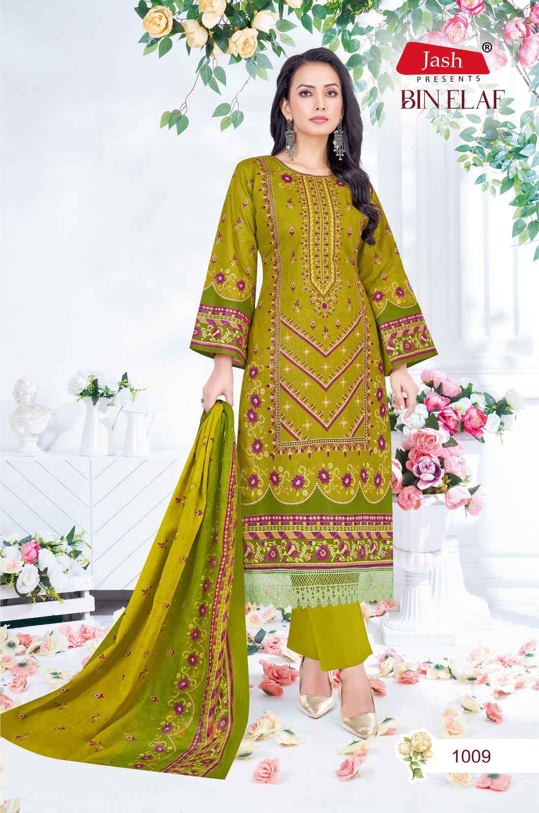 Jash Bin Elaf Vol 1 Wholesale Cotton Dress Material ( 10 Pcs Catalogue )