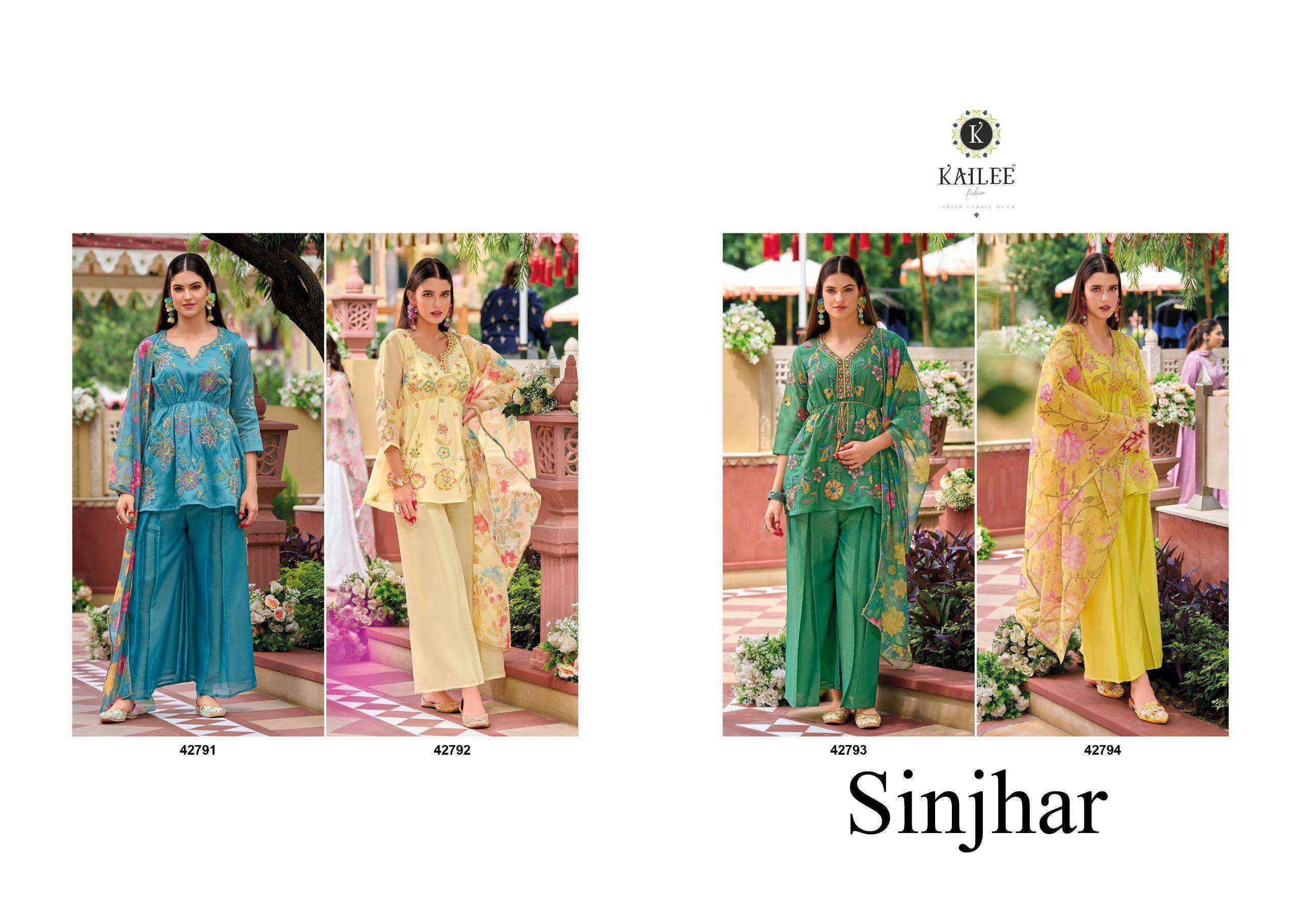 Kailee Fashion Sinjhar Readymade Viscouse Salwar Suit Wholesale Price ( 4 Pcs Catalog )