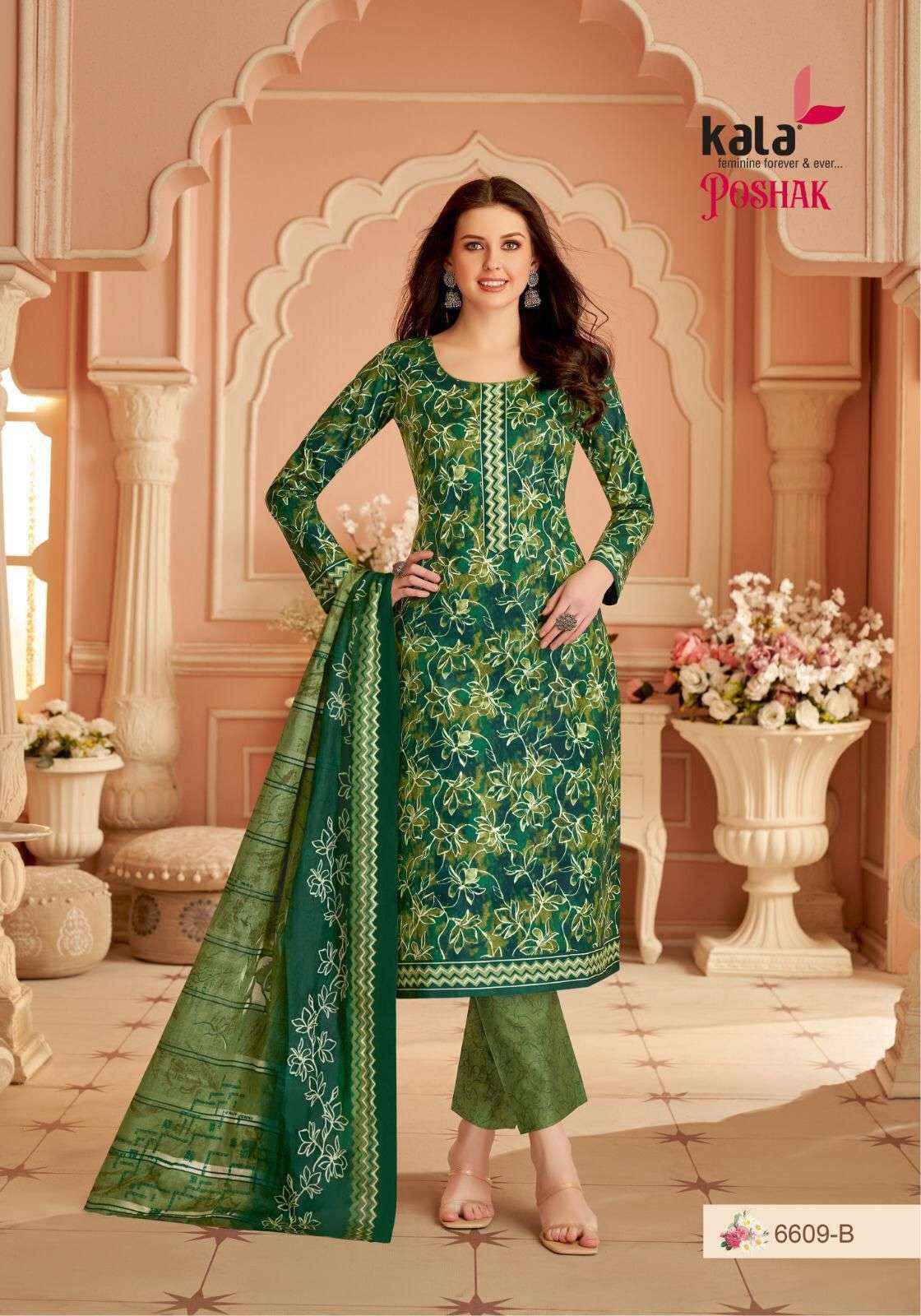 Kala Fashion Poshak Vol 1 Wholesale Cotton Dress Material ( 12 pcs Catalogue )