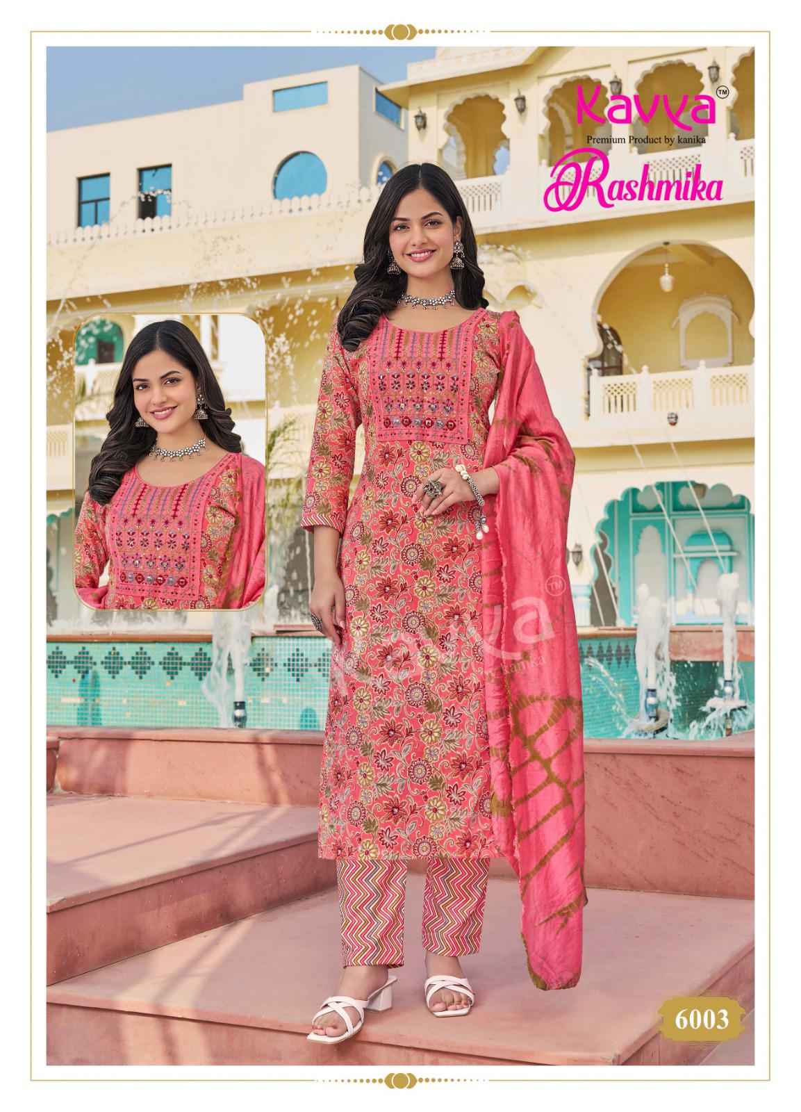 Kavya Rashmika Vol 6 Wholesale Rayon Designer Readymade Suits ( 10 pcs Catalog )