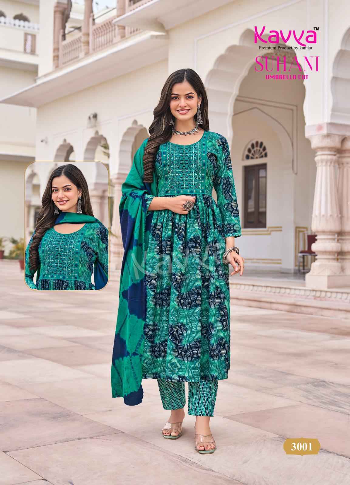 Kavya Suhani Vol 3 Wholesale Viscose Ready Made Suits (10 pcs Catalogue )