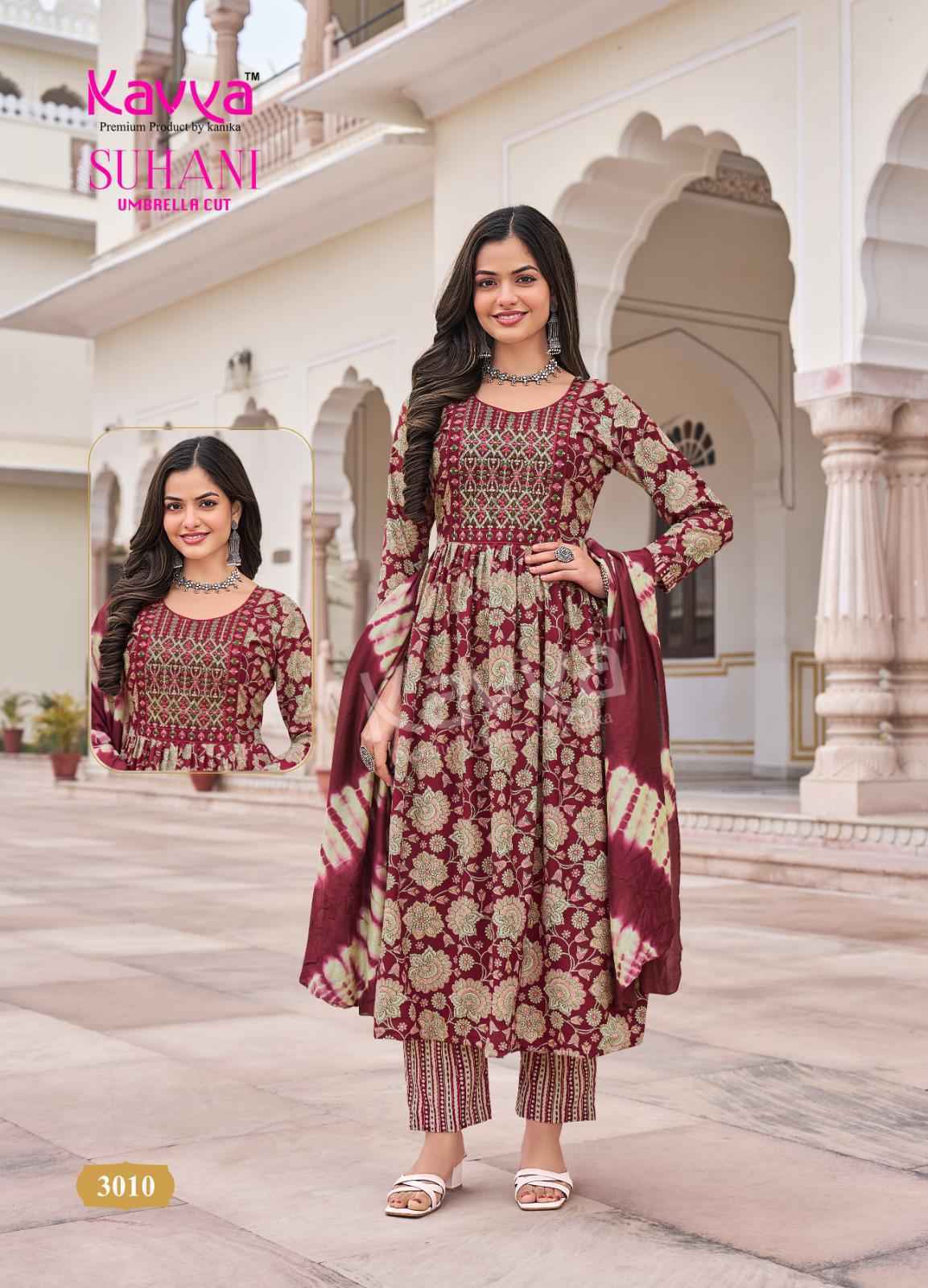 Kavya Suhani Vol 3 Wholesale Viscose Ready Made Suits (10 pcs Catalogue )
