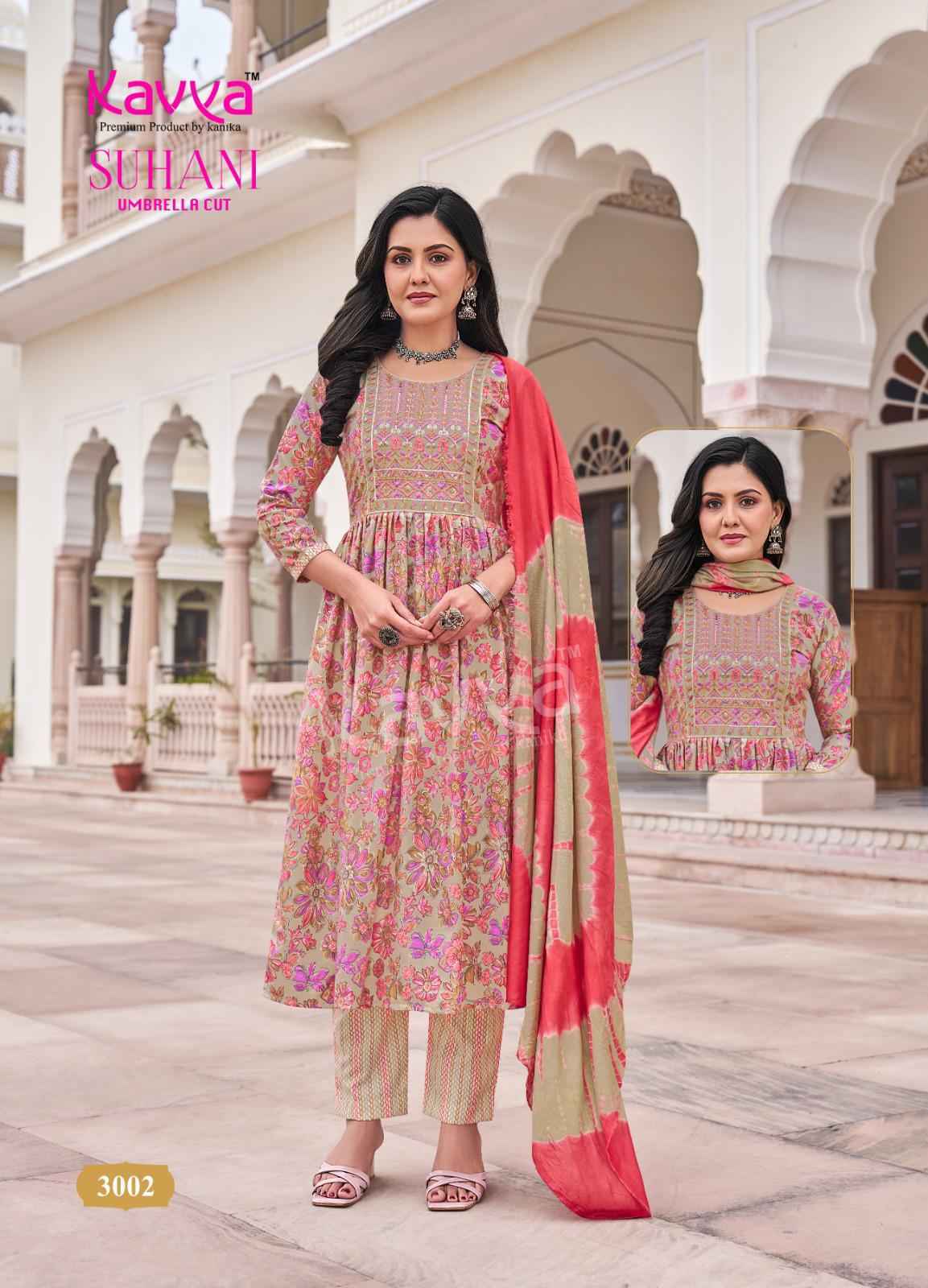 Kavya Suhani Vol 3 Wholesale Viscose Ready Made Suits (10 pcs Catalogue )