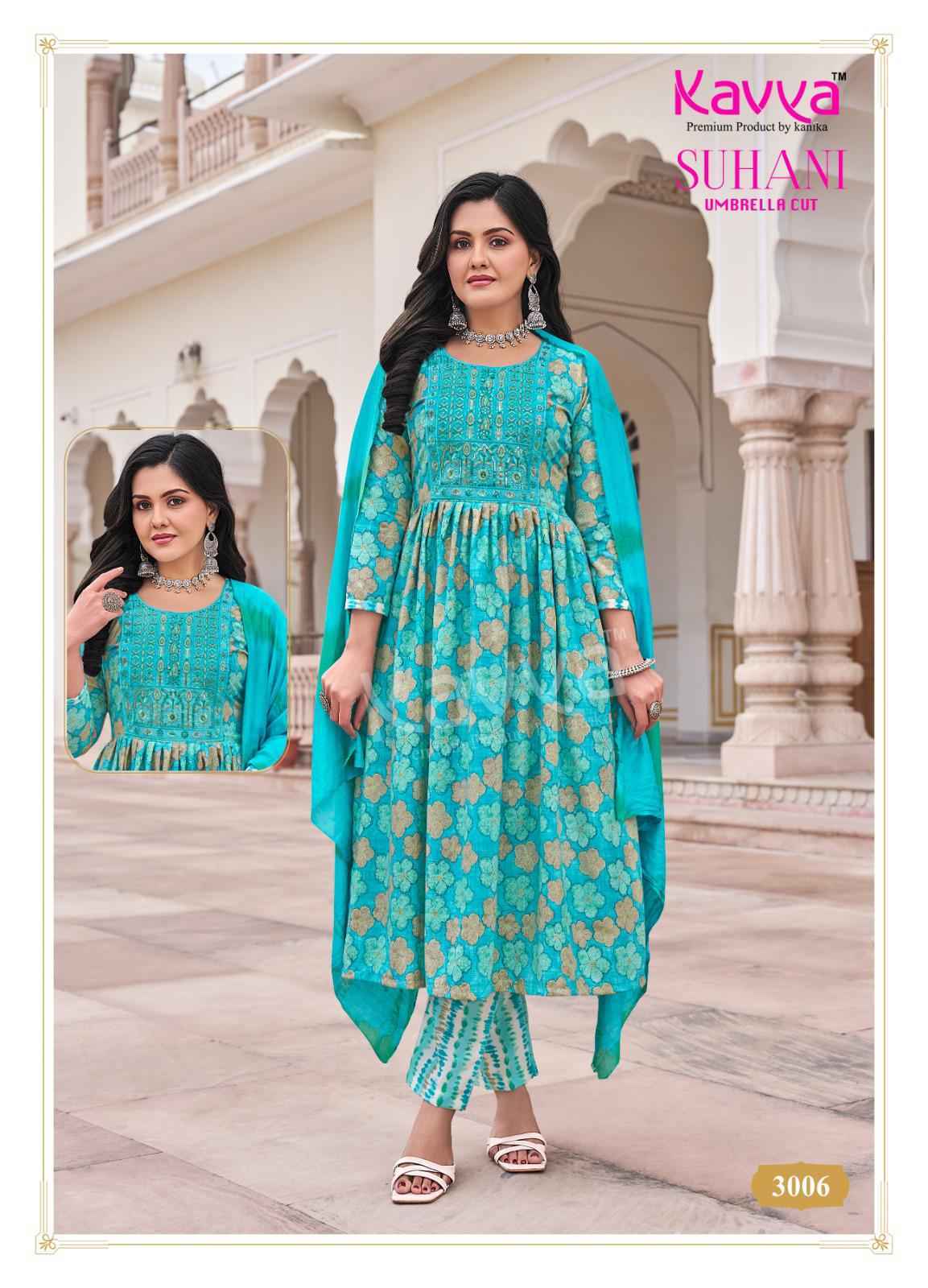 Kavya Suhani Vol 3 Wholesale Viscose Ready Made Suits (10 pcs Catalogue )
