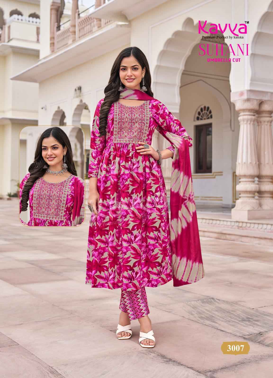 Kavya Suhani Vol 3 Wholesale Viscose Ready Made Suits (10 pcs Catalogue )