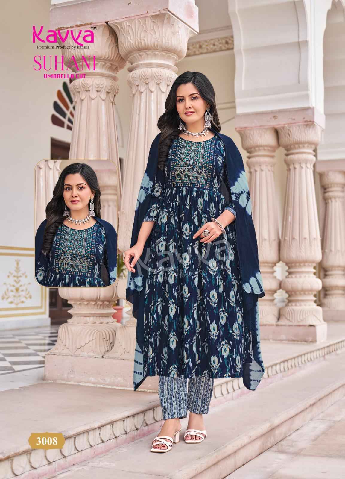 Kavya Suhani Vol 3 Wholesale Viscose Ready Made Suits (10 pcs Catalogue )