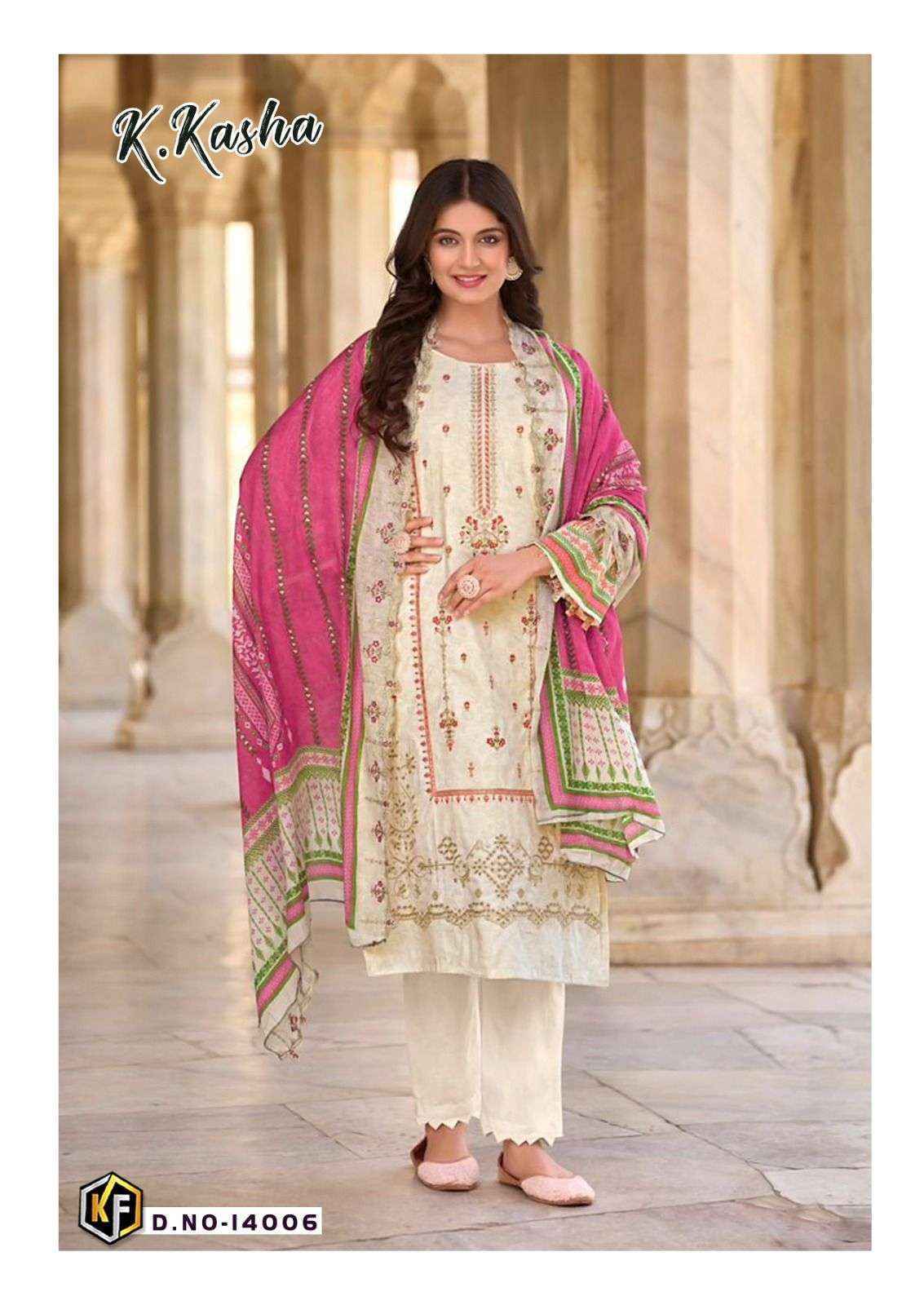 Keval Fab K Kasha Vol 14 Wholesale - Cotton Dress Material ( 6 pc Catalogue )