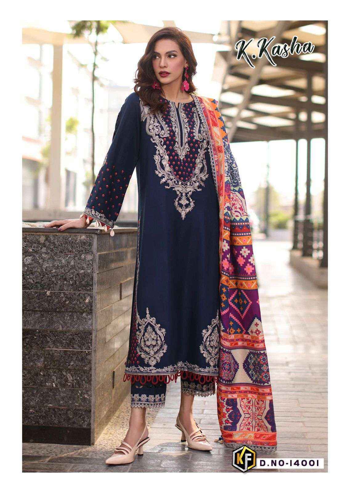 Keval Fab K Kasha Vol 14 Wholesale - Cotton Dress Material ( 6 pc Catalogue )