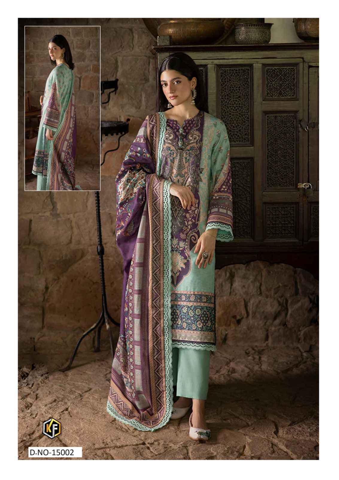 Keval Fab Maryum And Maria Vol 15 Wholesale Cotton Pakistani Suits ( 6 Pcs Catalogue )