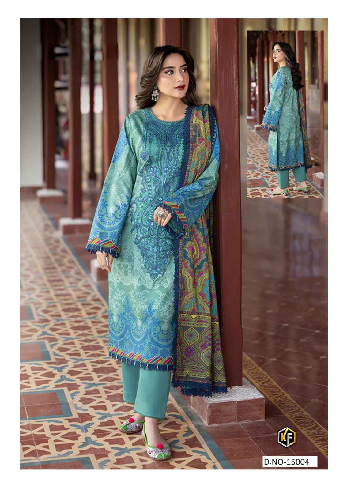 Keval Fab Maryum And Maria Vol 15 Wholesale Cotton Pakistani Suits ( 6 Pcs Catalogue )