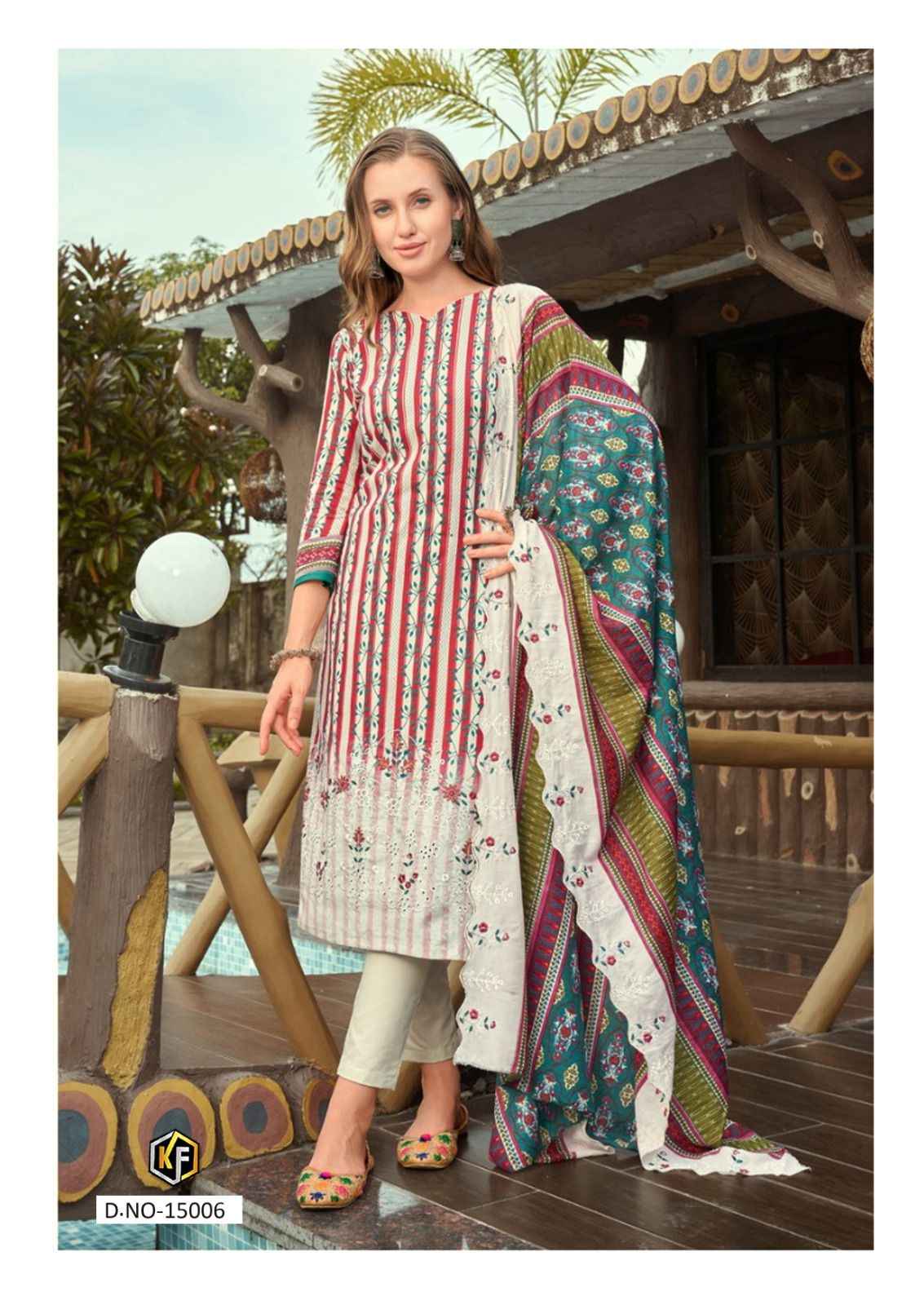 Keval Fab Maryum And Maria Vol 15 Wholesale Cotton Pakistani Suits ( 6 Pcs Catalogue )