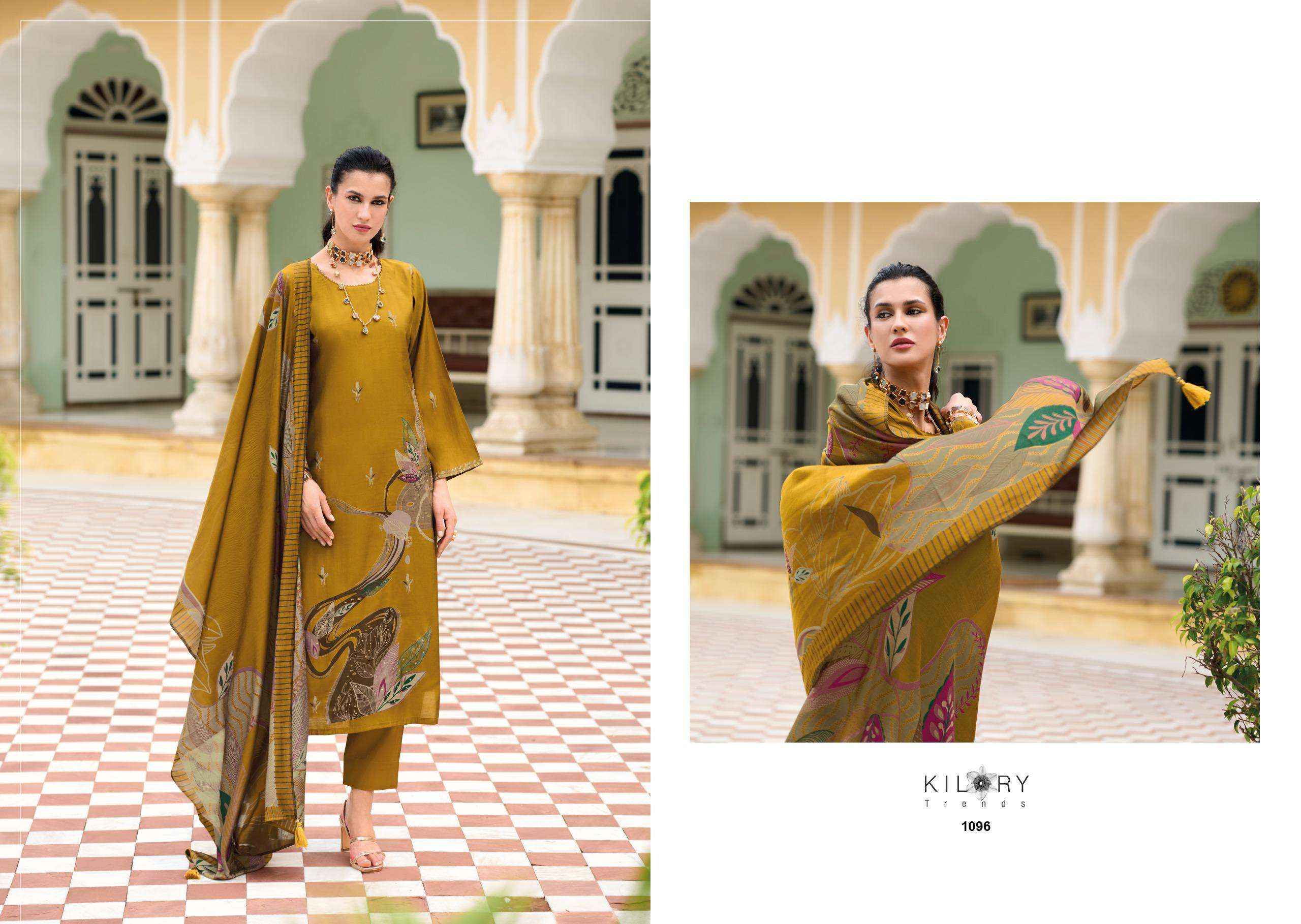 KILORY TRENDS HOT MILLIONS WHOLESALE VISCOSE SILK DRESS MATERIAL ( 8 PCS CATALOGUE )