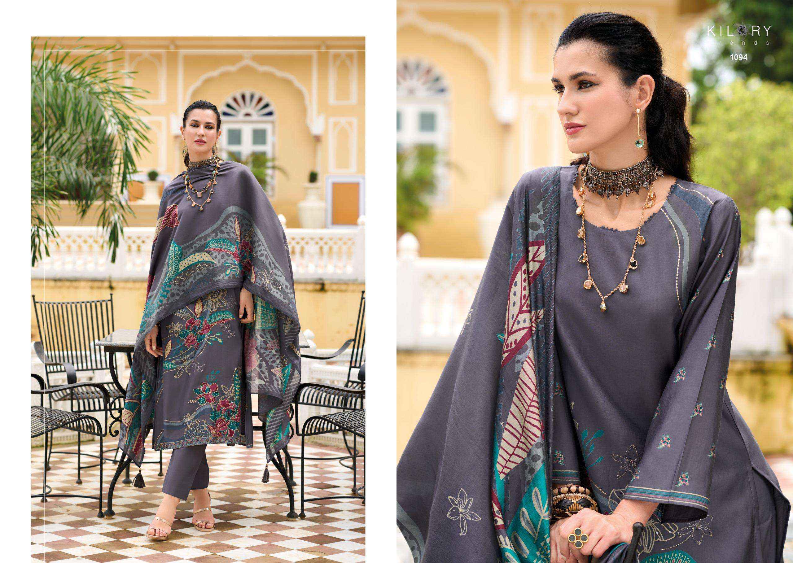 KILORY TRENDS HOT MILLIONS WHOLESALE VISCOSE SILK DRESS MATERIAL ( 8 PCS CATALOGUE )