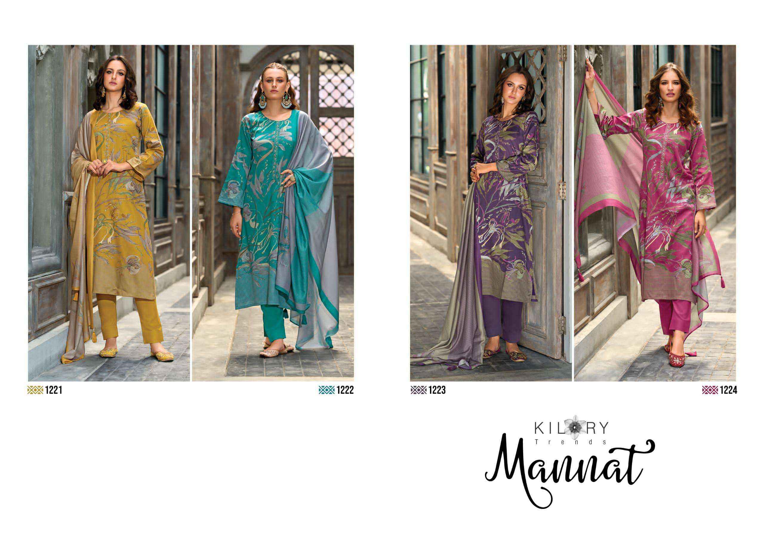 Kilory Trends Mannat Wholesale Jam Cotton Dress Material ( 4 pcs Catalogue )