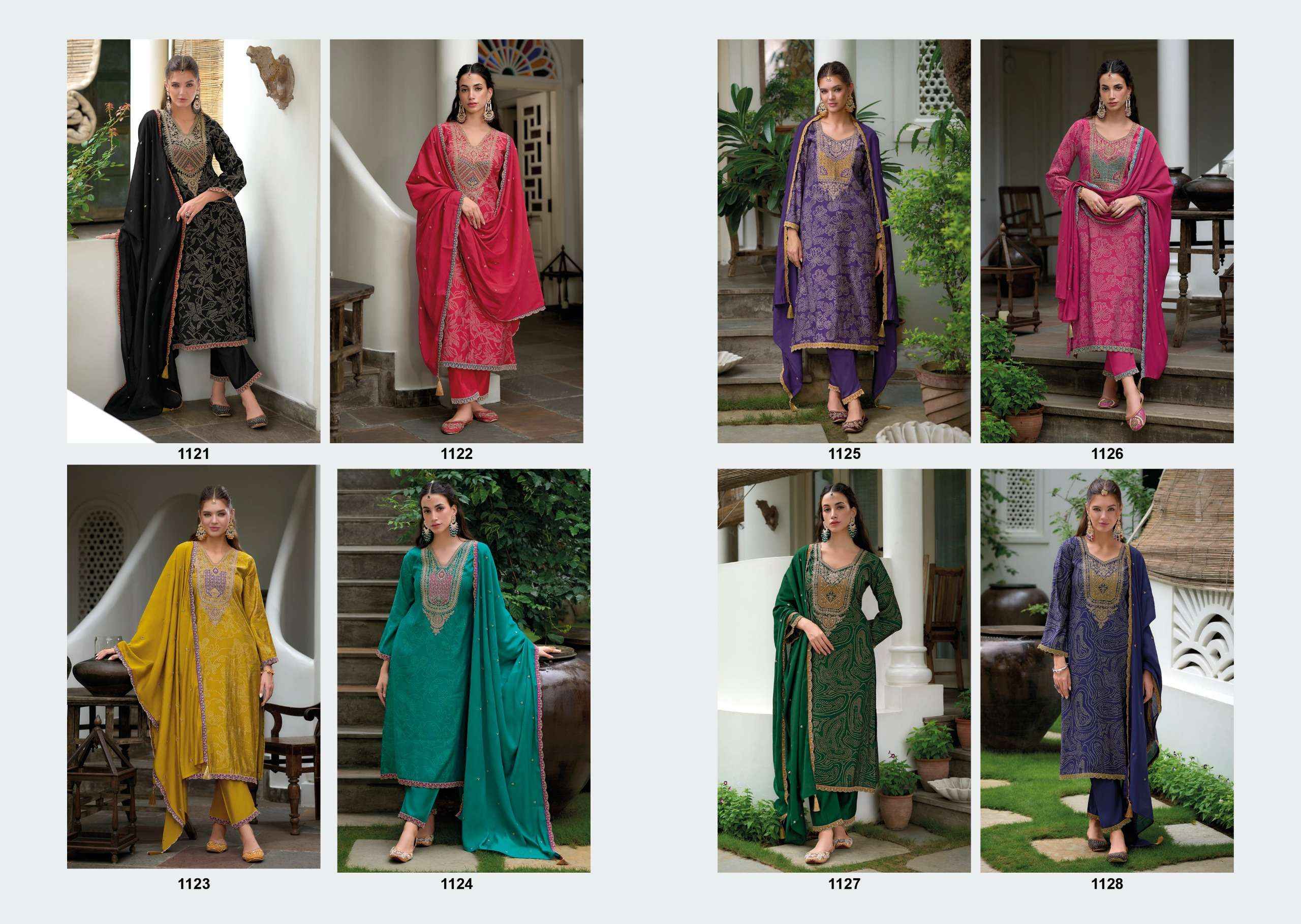 KILORY TRENDZ THE STORY OF BANDHEJ WHOLESALE VISCOSE SILK DRESS MATERIAL ( 8 PCS CATALOGUE )