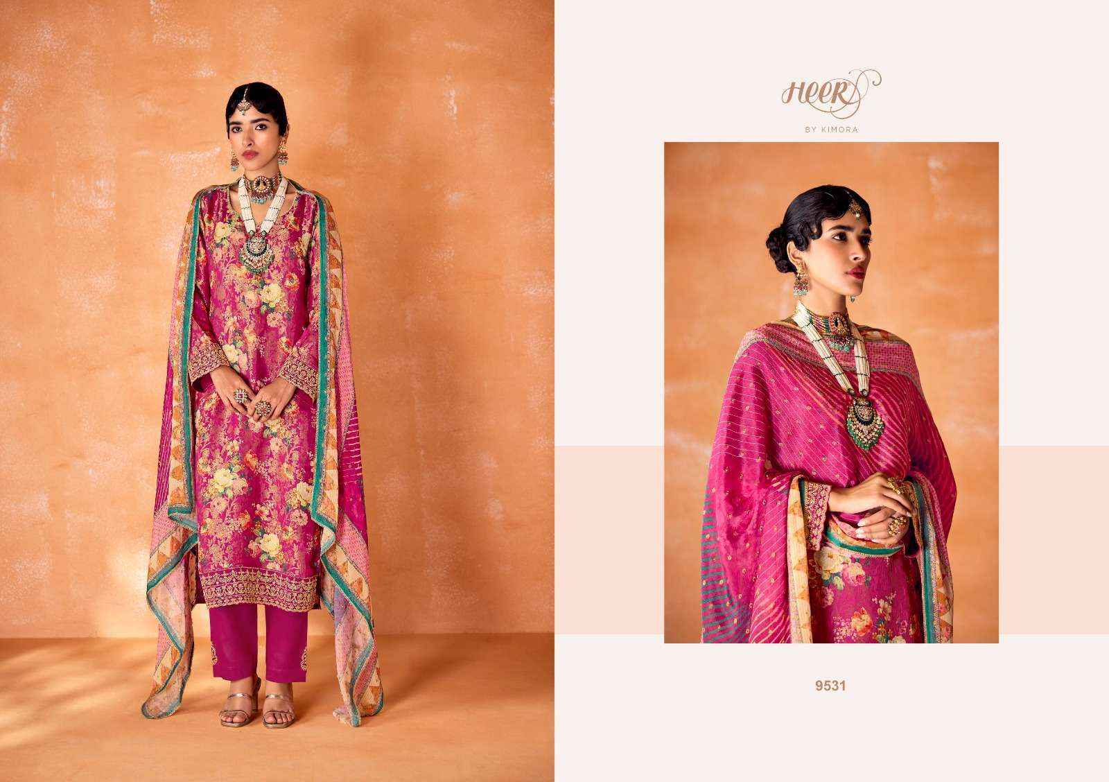 Kimora Heer Kabool Vol 179 Kanjivaram Silk Dress Wholesale Price ( 6 Pcs Catalog )