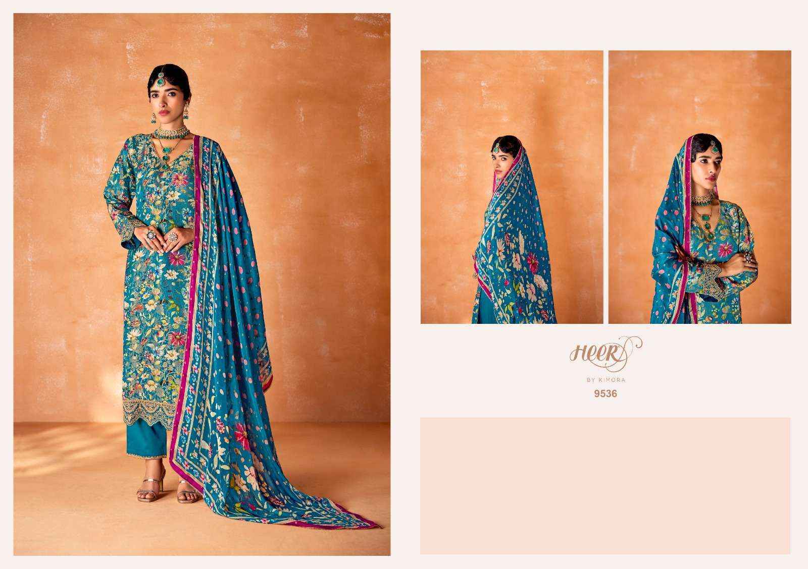 Kimora Heer Kabool Vol 179 Kanjivaram Silk Dress Wholesale Price ( 6 Pcs Catalog )