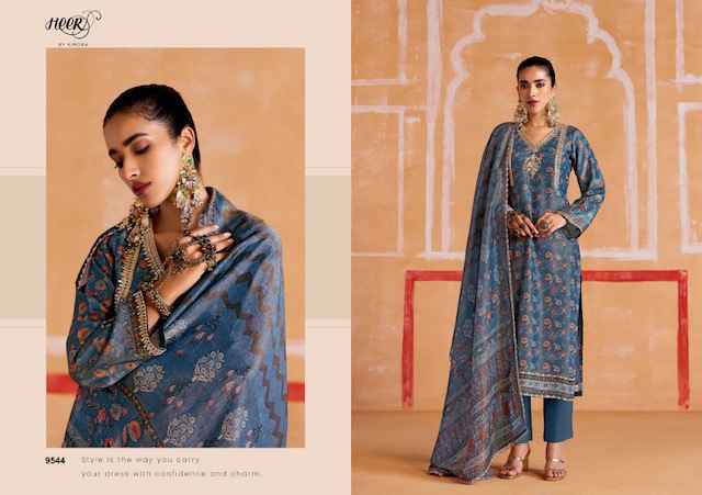 Kimora Heer Nayaab Musline Dress Material Wholesale Price ( 6 Pcs Catalog )