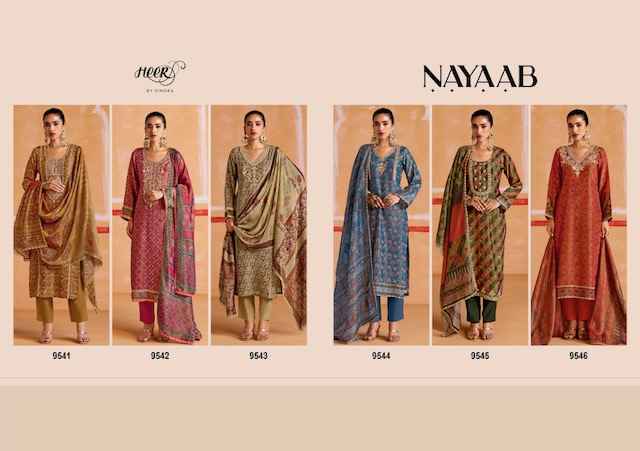 Kimora Heer Nayaab Musline Dress Material Wholesale Price ( 6 Pcs Catalog )