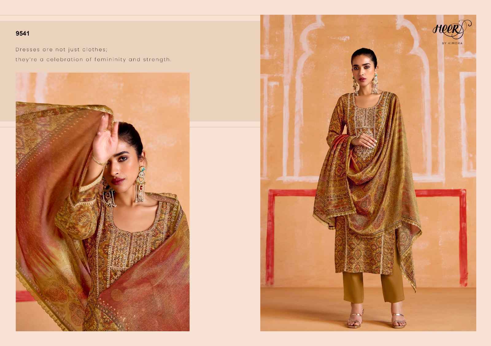Kimora Heer Nayaab Musline Dress Material Wholesale Price ( 6 Pcs Catalog )