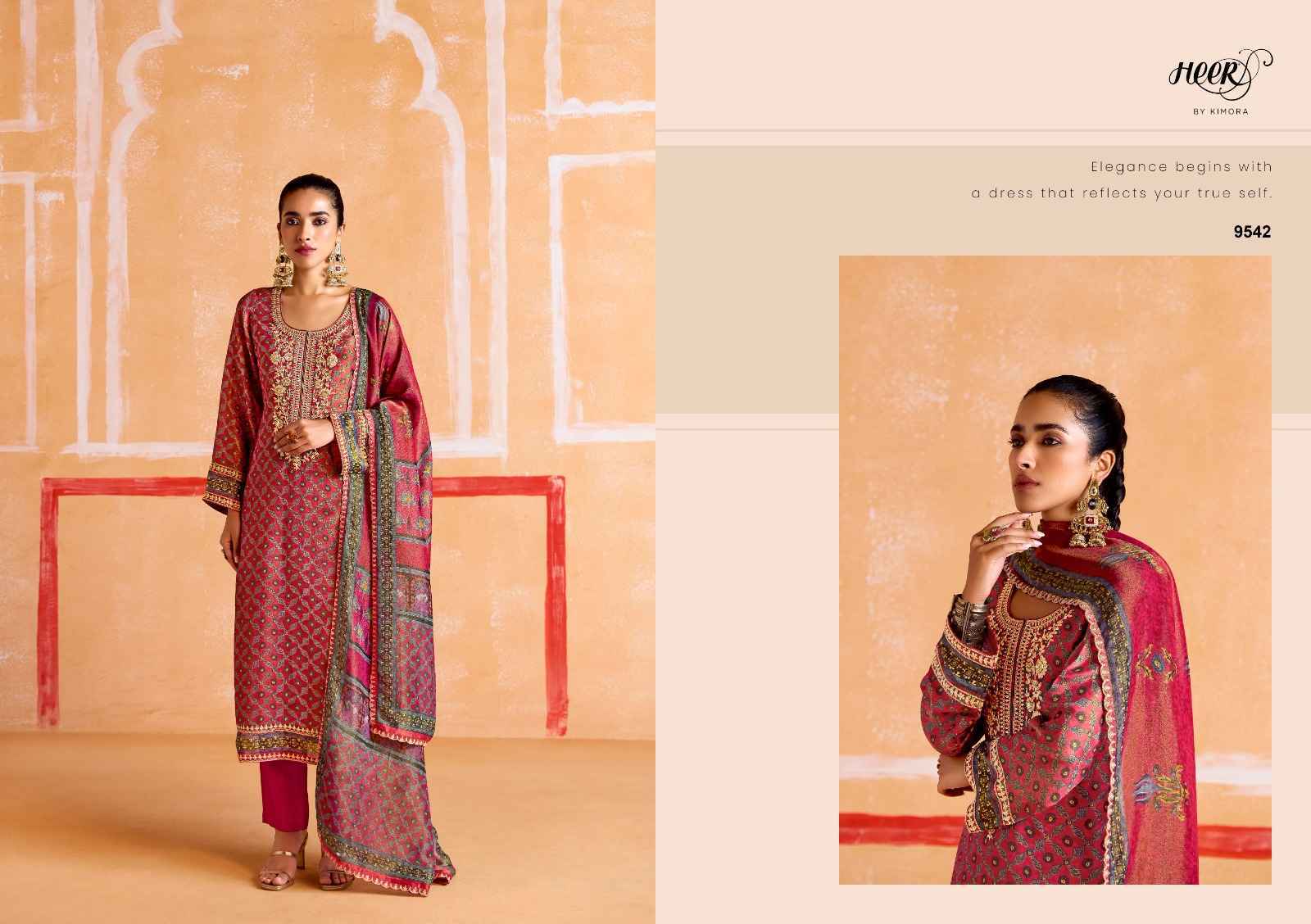 Kimora Heer Nayaab Musline Dress Material Wholesale Price ( 6 Pcs Catalog )