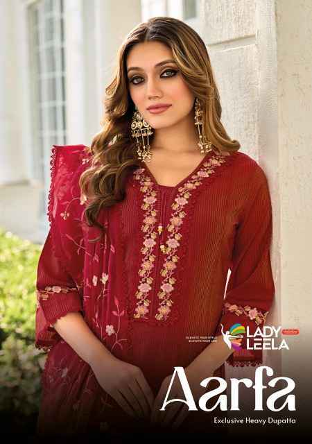 Lady Leela Aarfa Wholesale Readymade Pure Viscose Cotton Suits ( 6 pcs Catalogue )