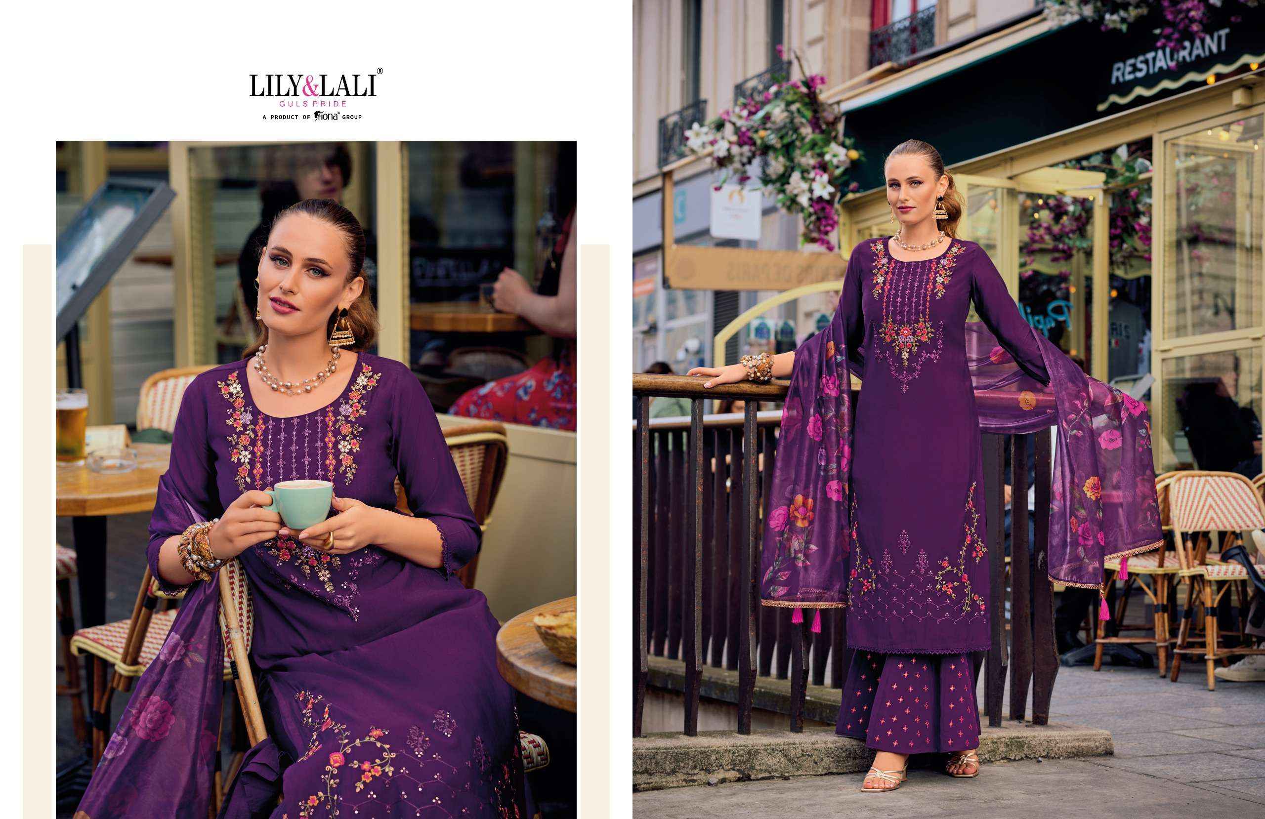 LILY AND LALI RIWAAZ VOL 2 WHOLESALE SILK DESIGNER READYMADE SUITS ( 6 PCS CATALOGUE )