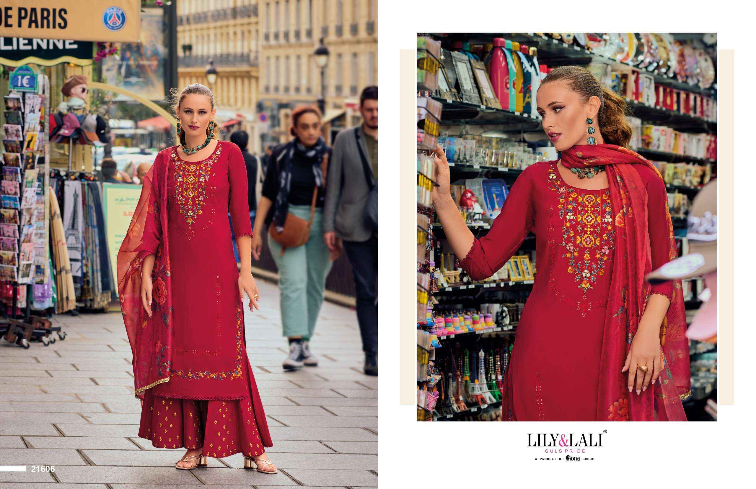 LILY AND LALI RIWAAZ VOL 2 WHOLESALE SILK DESIGNER READYMADE SUITS ( 6 PCS CATALOGUE )