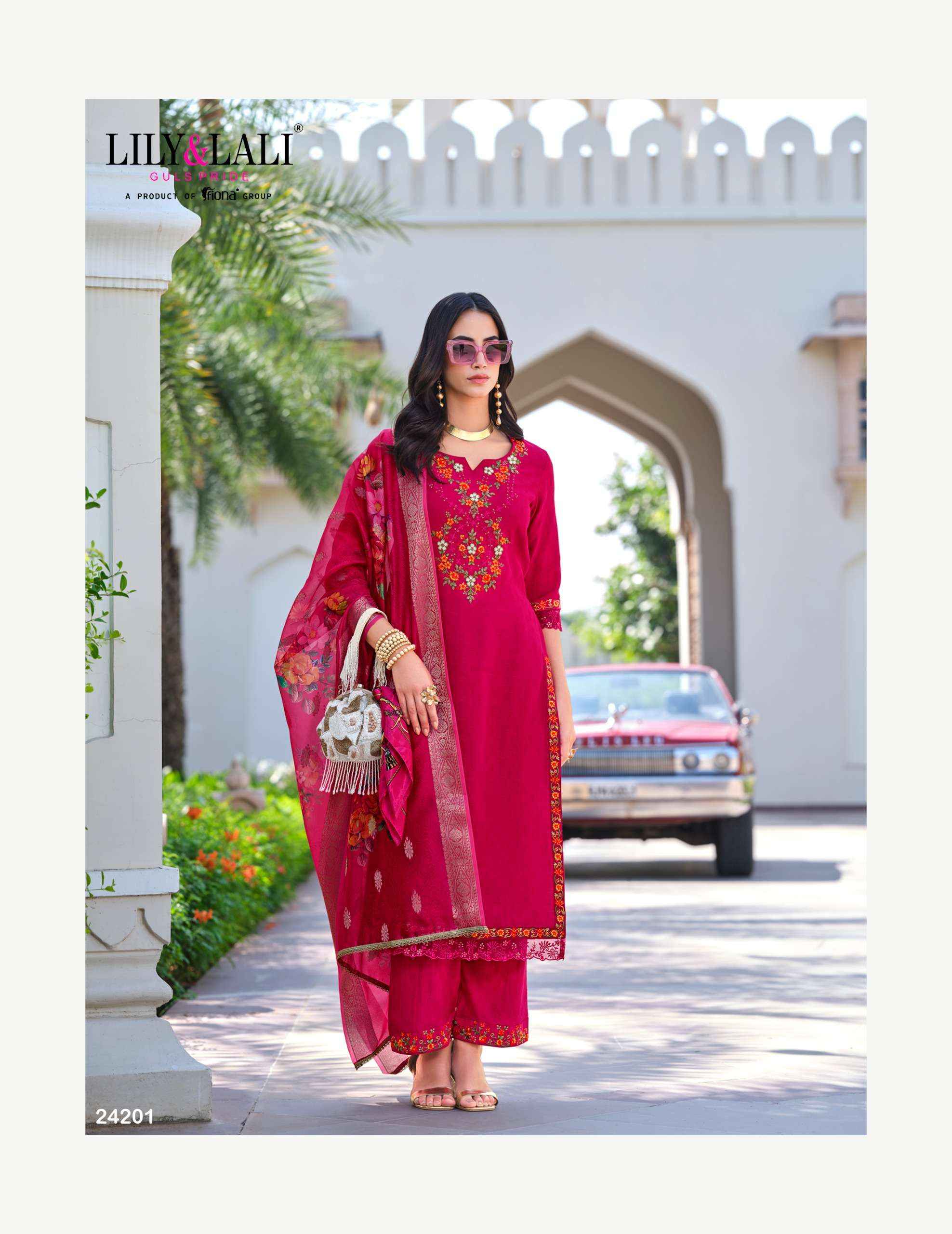 LILY AND LALI RUBAB VOL 2 WHOLESALE VISCOSE READYMADE SUITS ( 6 PCS CATALOGUE ) 