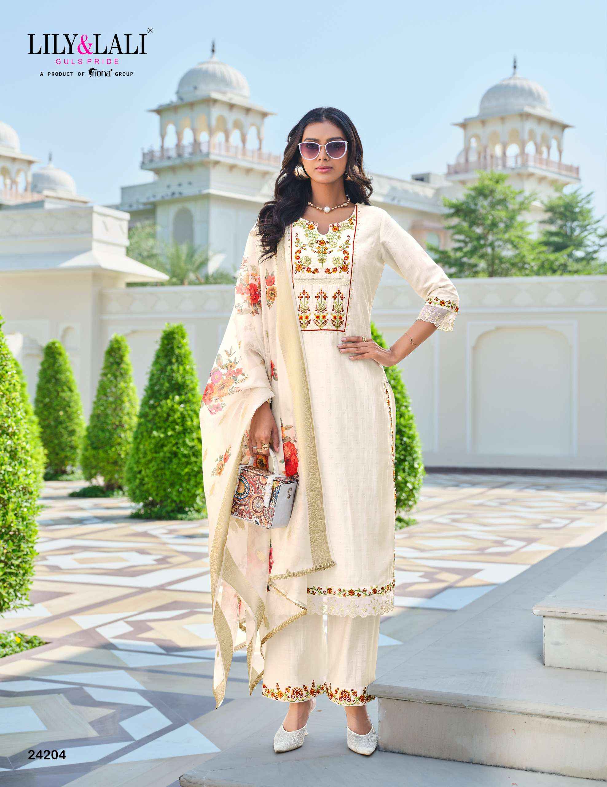LILY AND LALI RUBAB VOL 2 WHOLESALE VISCOSE READYMADE SUITS ( 6 PCS CATALOGUE ) 