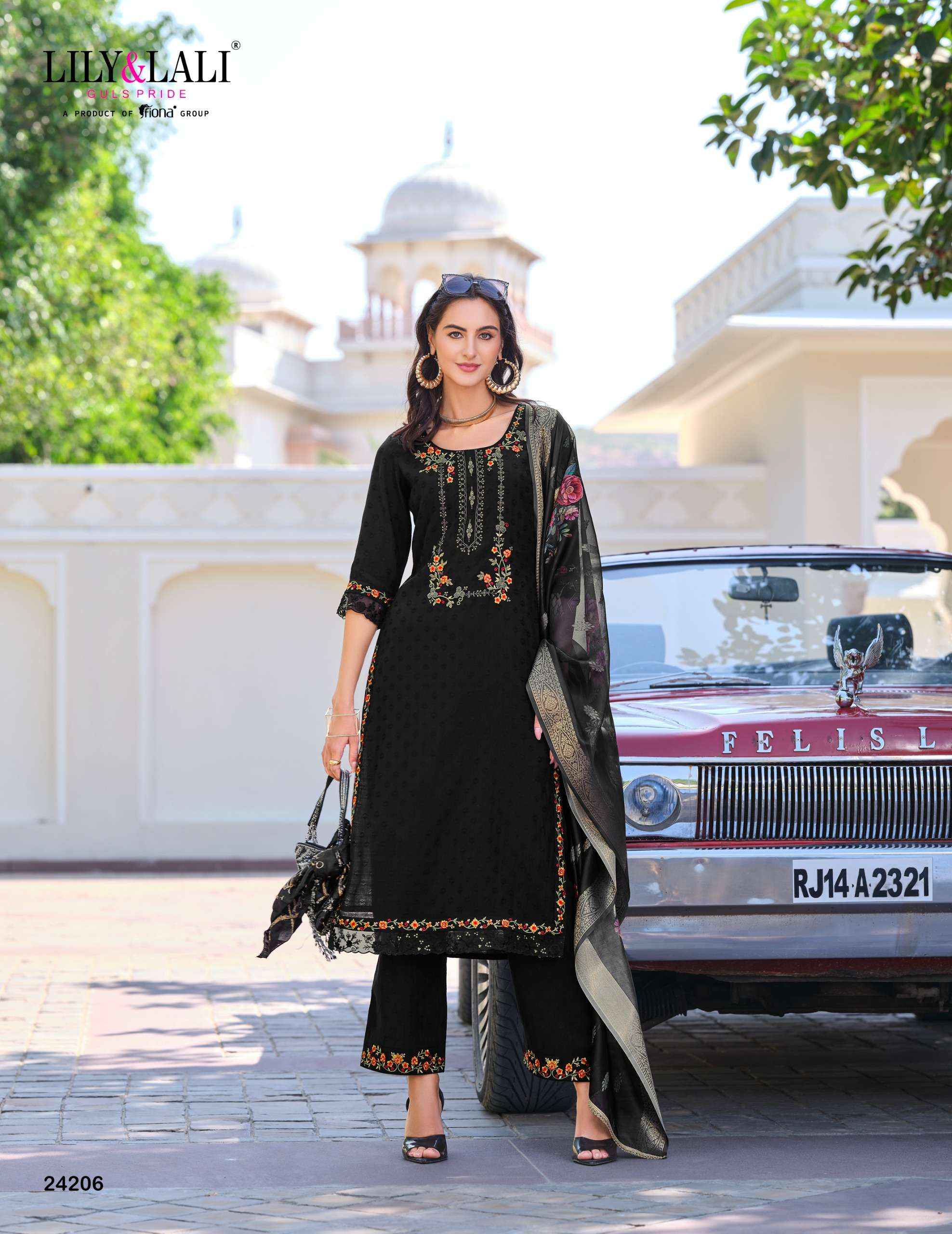 LILY AND LALI RUBAB VOL 2 WHOLESALE VISCOSE READYMADE SUITS ( 6 PCS CATALOGUE ) 