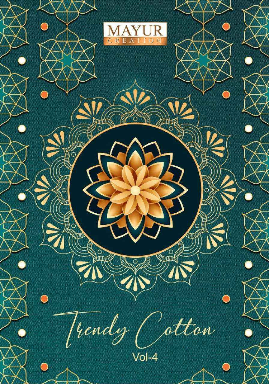 Mayur Creation Trendy Cotton Vol 4 Wholesale Cotton Salwar Suits (10 pcs Catalogue )