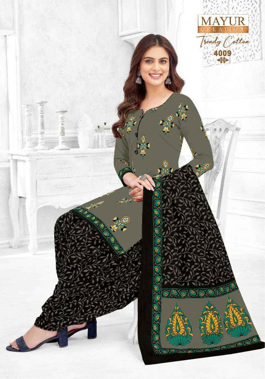 Mayur Creation Trendy Cotton Vol 4 Wholesale Cotton Salwar Suits (10 pcs Catalogue )
