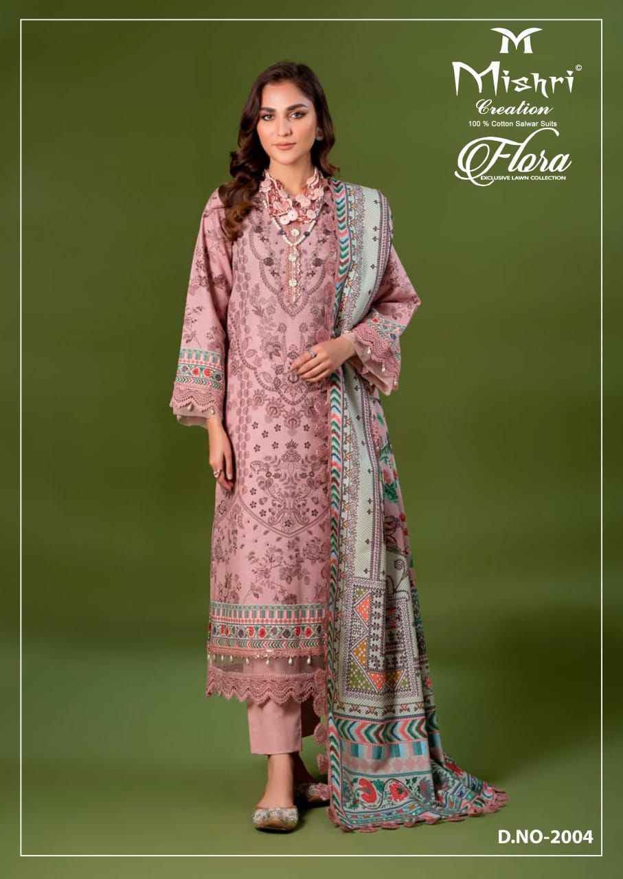Mishri Creation Flora Vol 2 Wholesale Lawn Cotton Dress Material ( 6 pcs Catalogue )