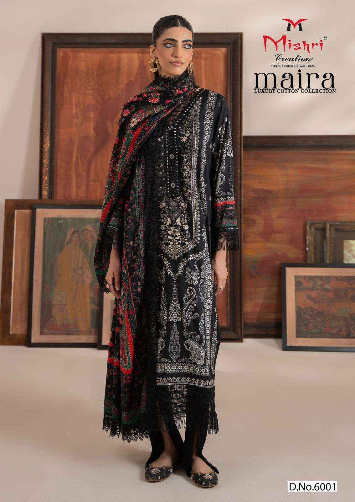 MISHRI CREATION MAIRA VOL 1 COTTON DIGITAL PRINTS SALWAR SUITS ( 6 PCS CATALOGUE )
