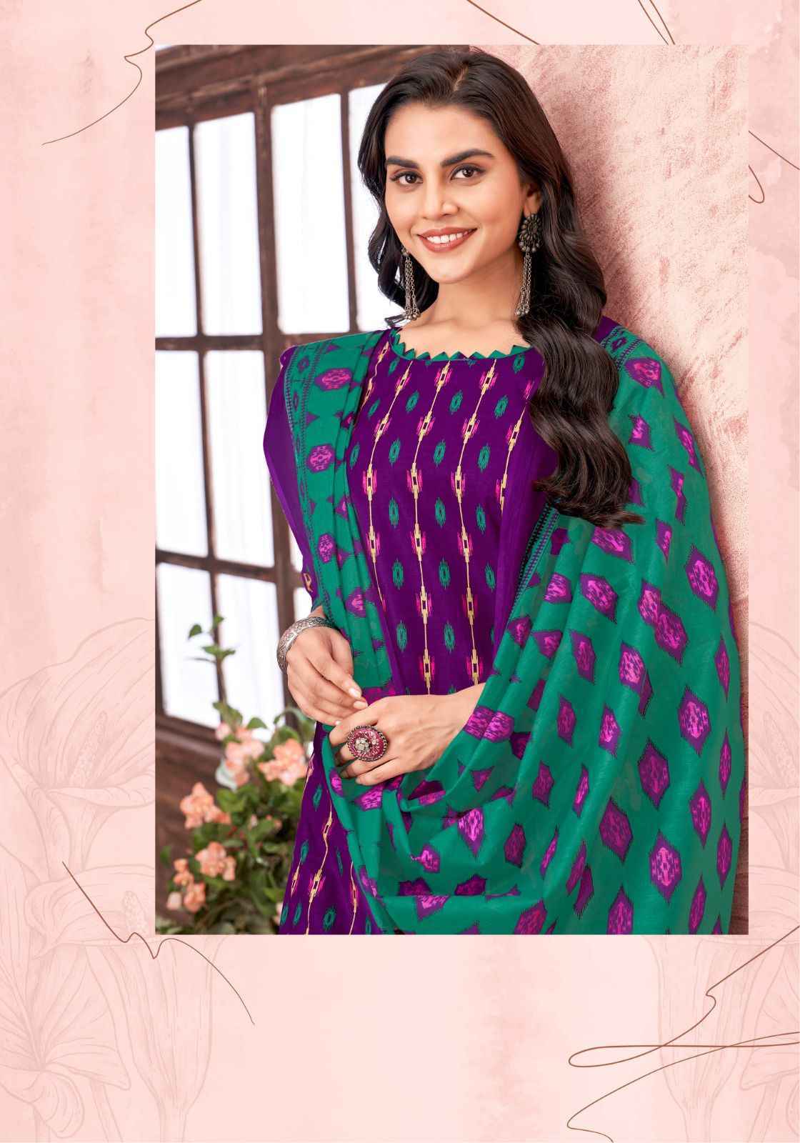 Miss World Choice Ikkat Special Vol 9 Wholesale Cotton Dress Material (10 pcs Catalogue )