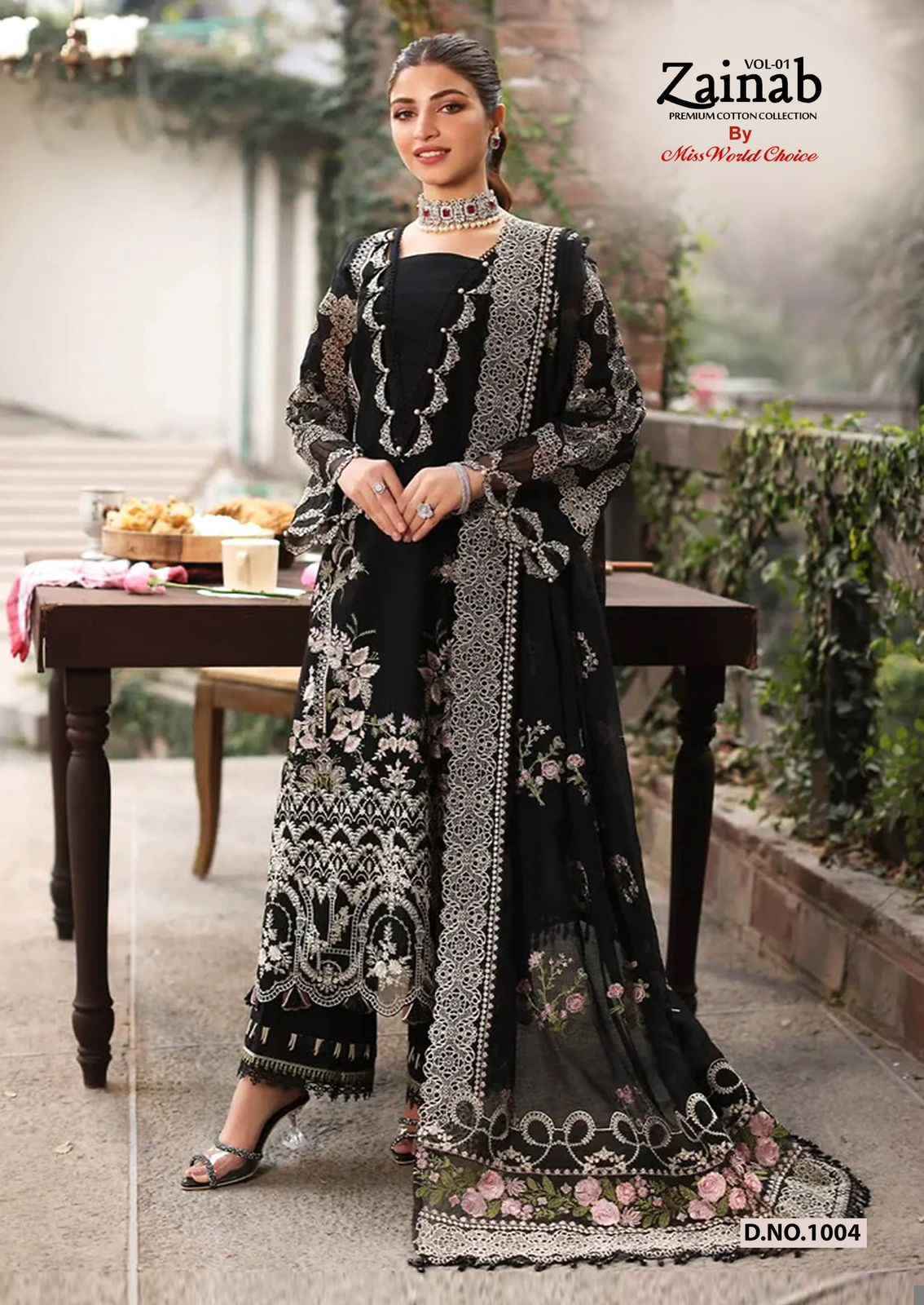 Miss World Choice Zainab Vol 1 Lawn Cotton Dress Material Wholesale Price ( 6 Pcs Catalog )