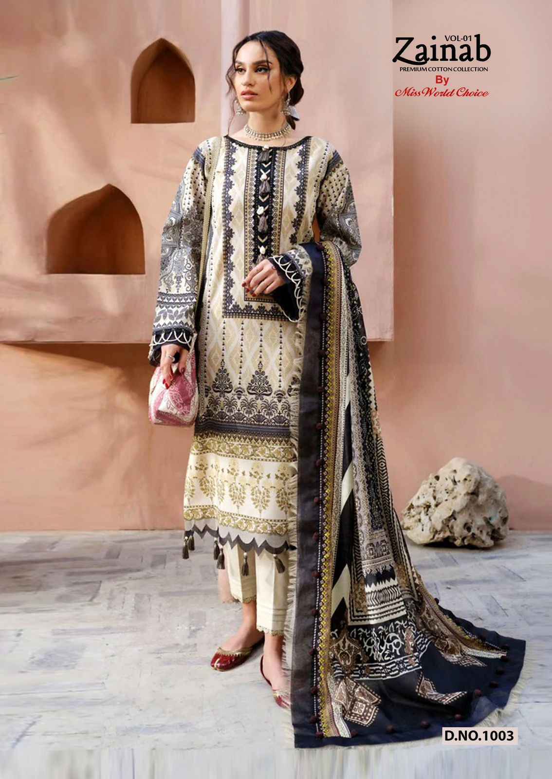 Miss World Choice Zainab Vol 1 Lawn Cotton Dress Material Wholesale Price ( 6 Pcs Catalog )