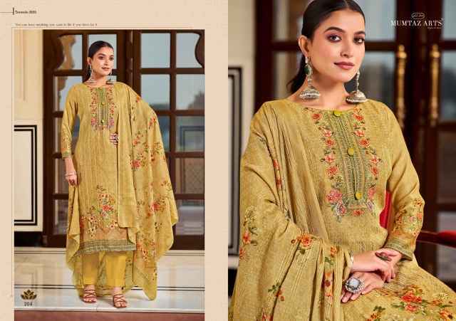 Mumtaz Arts Mannat Jam Satin Dress Material Wholesale Price ( 7 Pcs Catalog )