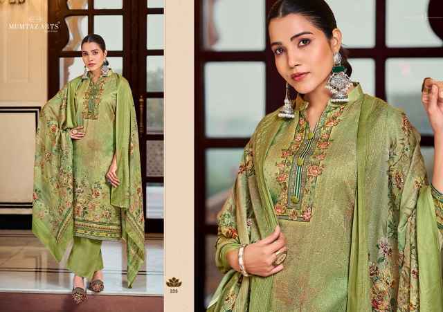 Mumtaz Arts Mannat Jam Satin Dress Material Wholesale Price ( 7 Pcs Catalog )