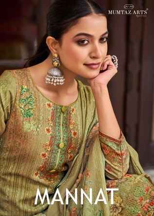 Mumtaz Arts Mannat Jam Satin Dress Material Wholesale Price ( 7 Pcs Catalog )