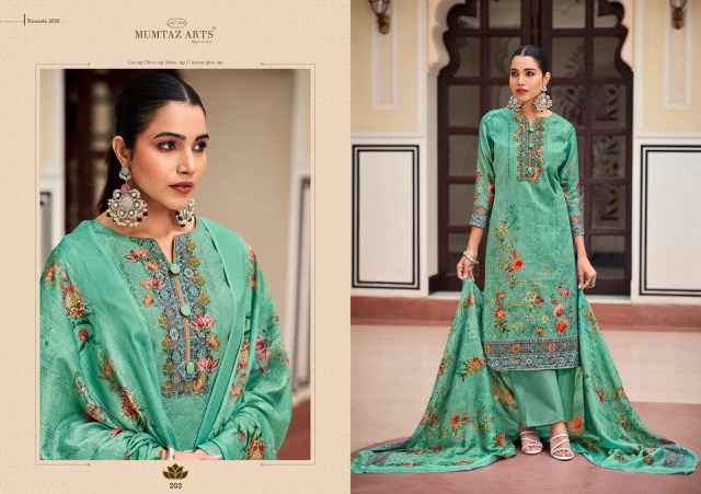 Mumtaz Arts Mannat Jam Satin Dress Material Wholesale Price ( 7 Pcs Catalog )