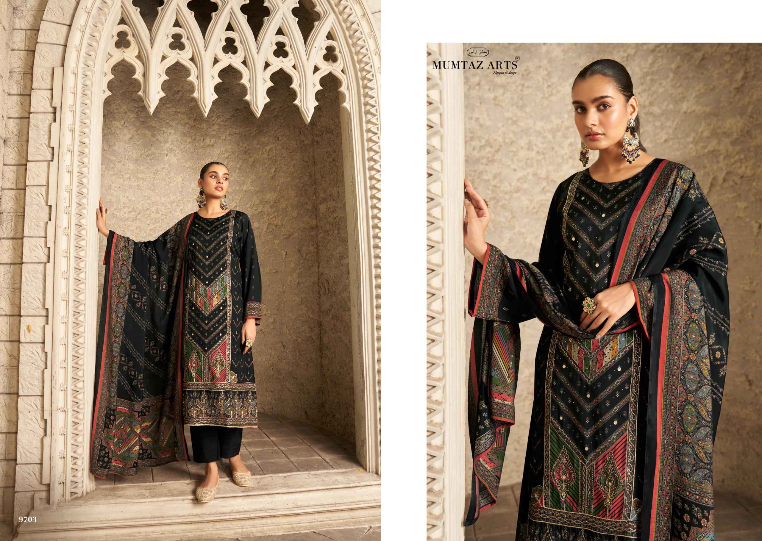 Mumtaz Arts Muskan Wholesale Viscose Maslin Latest Dress Material ( 4 Pcs Catalogue )