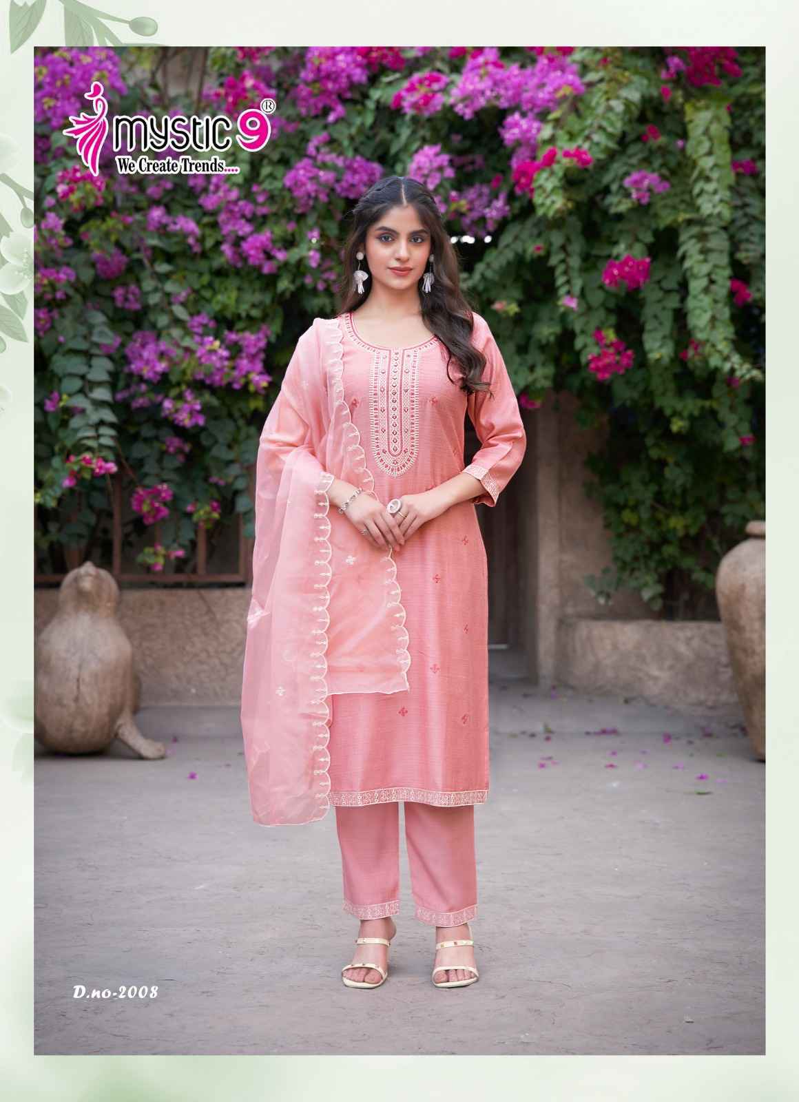 Mystic 9 Flora Vol 2 Viscouse Readymade Kurti Wholesale Price ( 8 Pcs Catalog )