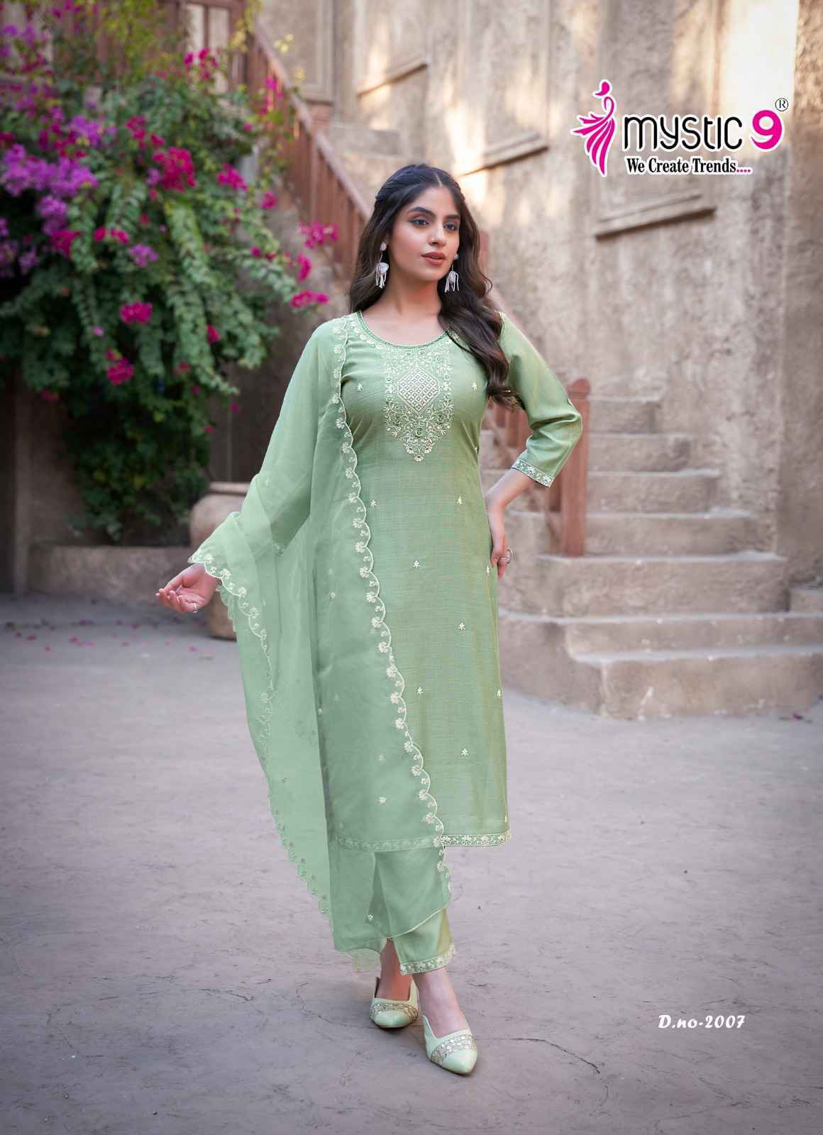Mystic 9 Flora Vol 2 Viscouse Readymade Kurti Wholesale Price ( 8 Pcs Catalog )
