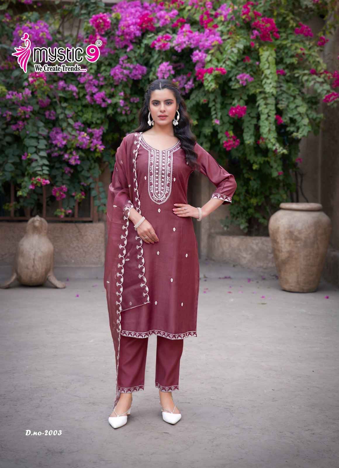 Mystic 9 Flora Vol 2 Viscouse Readymade Kurti Wholesale Price ( 8 Pcs Catalog )