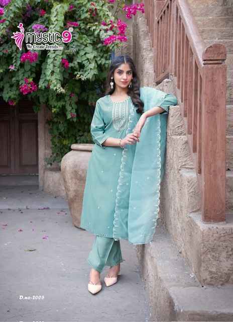Mystic 9 Flora Vol 2 Viscouse Readymade Kurti Wholesale Price ( 8 Pcs Catalog )